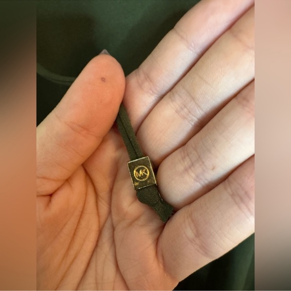 Michael Kors dress size medium ruffle trim Olive Green Sleeveless - Picture 3 of 6